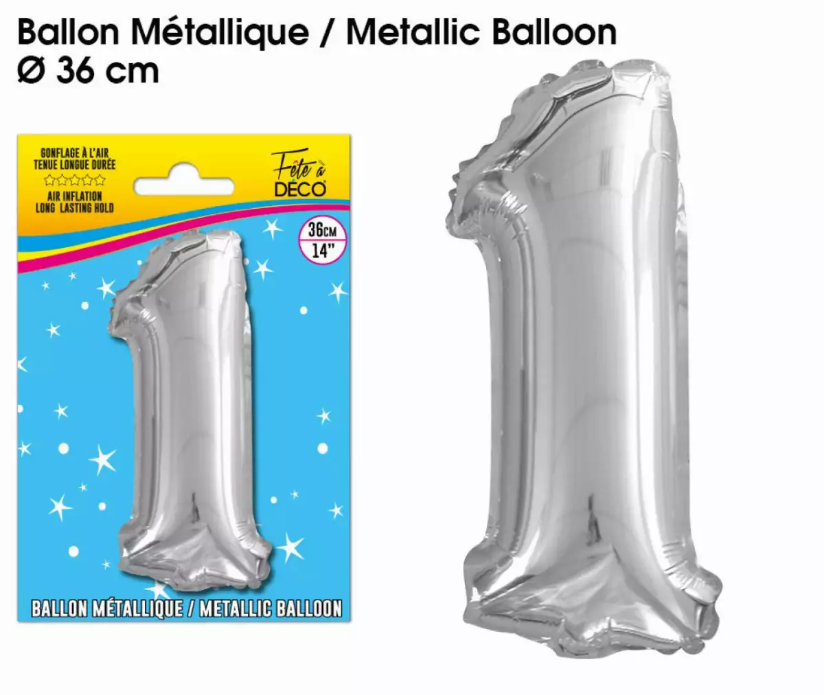 Ballon Métallique Chiffre