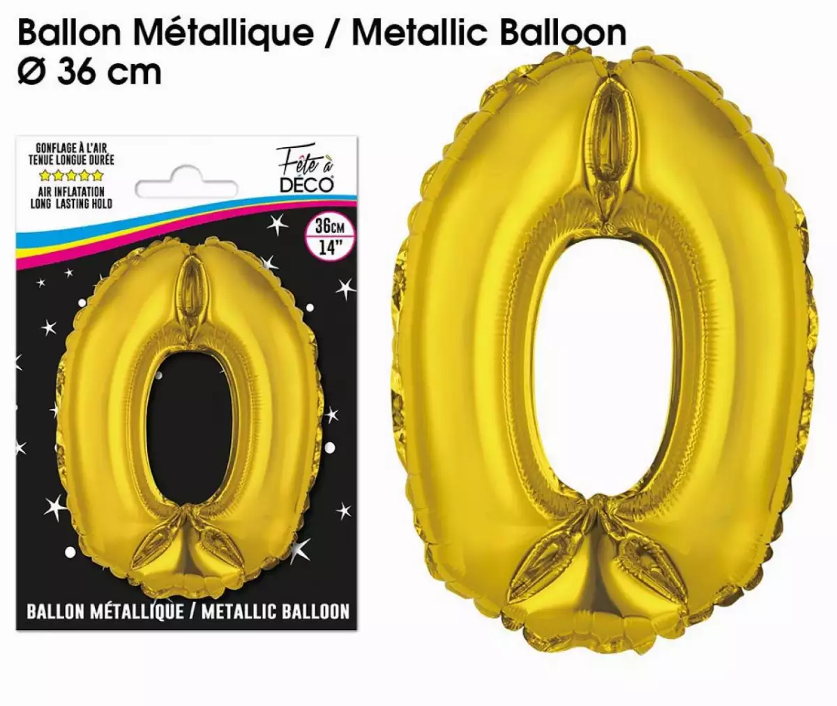 Ballon Métallique Chiffre