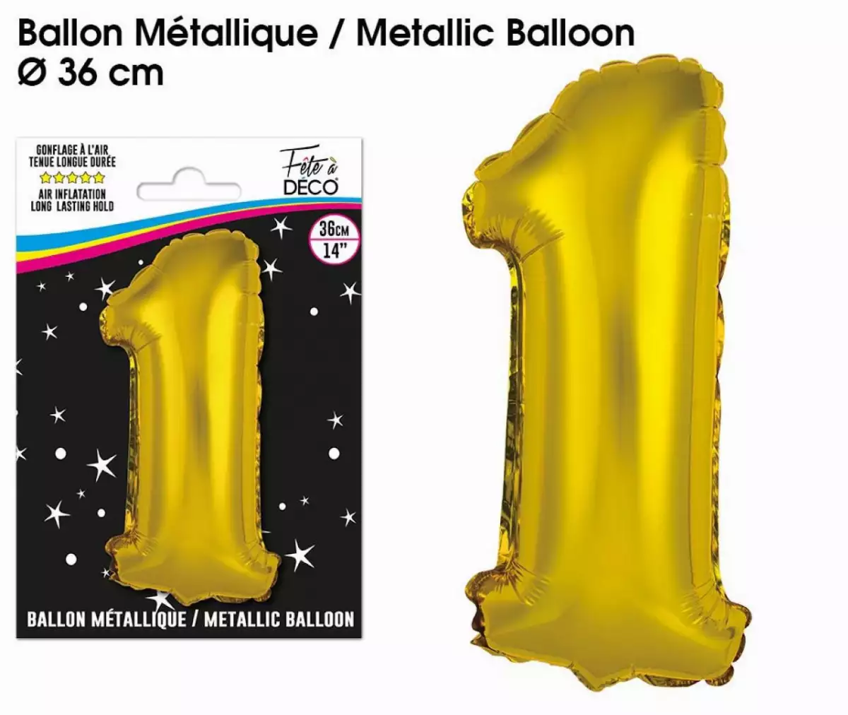 Ballon Métallique Chiffre