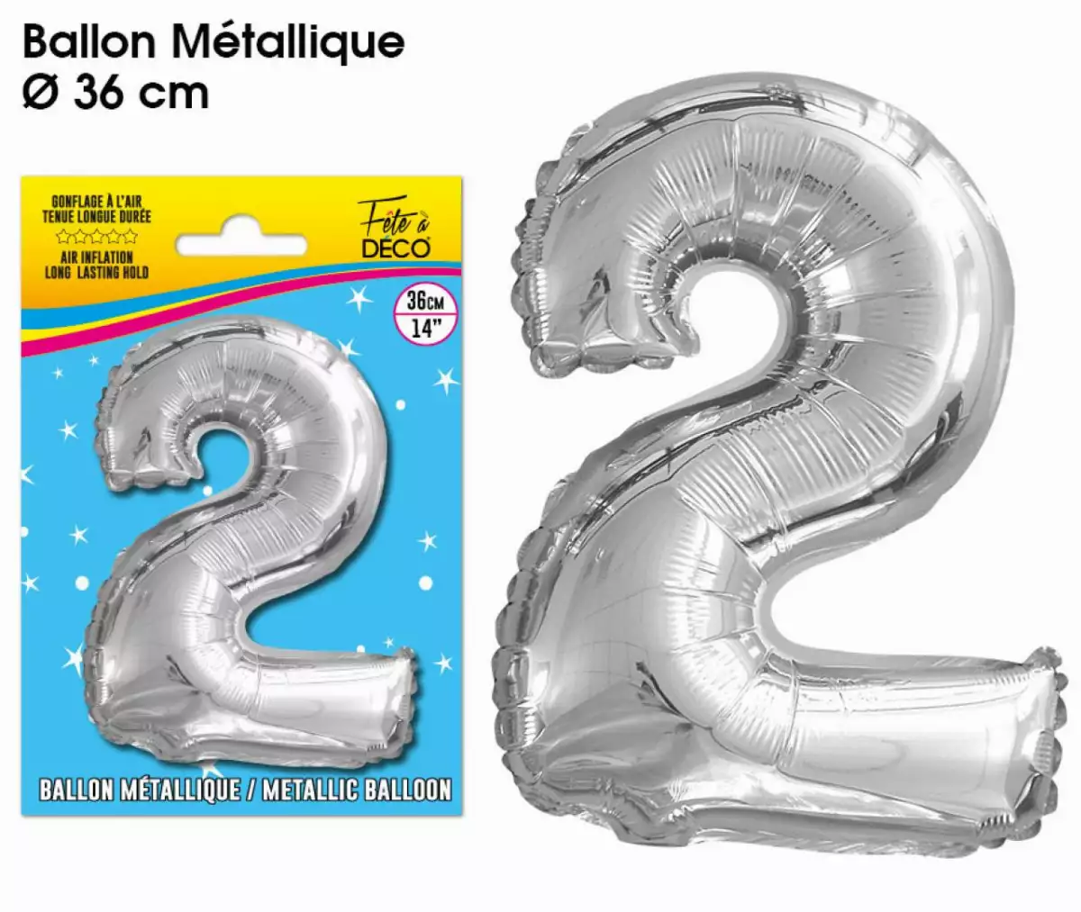 Ballon Métallique Chiffre