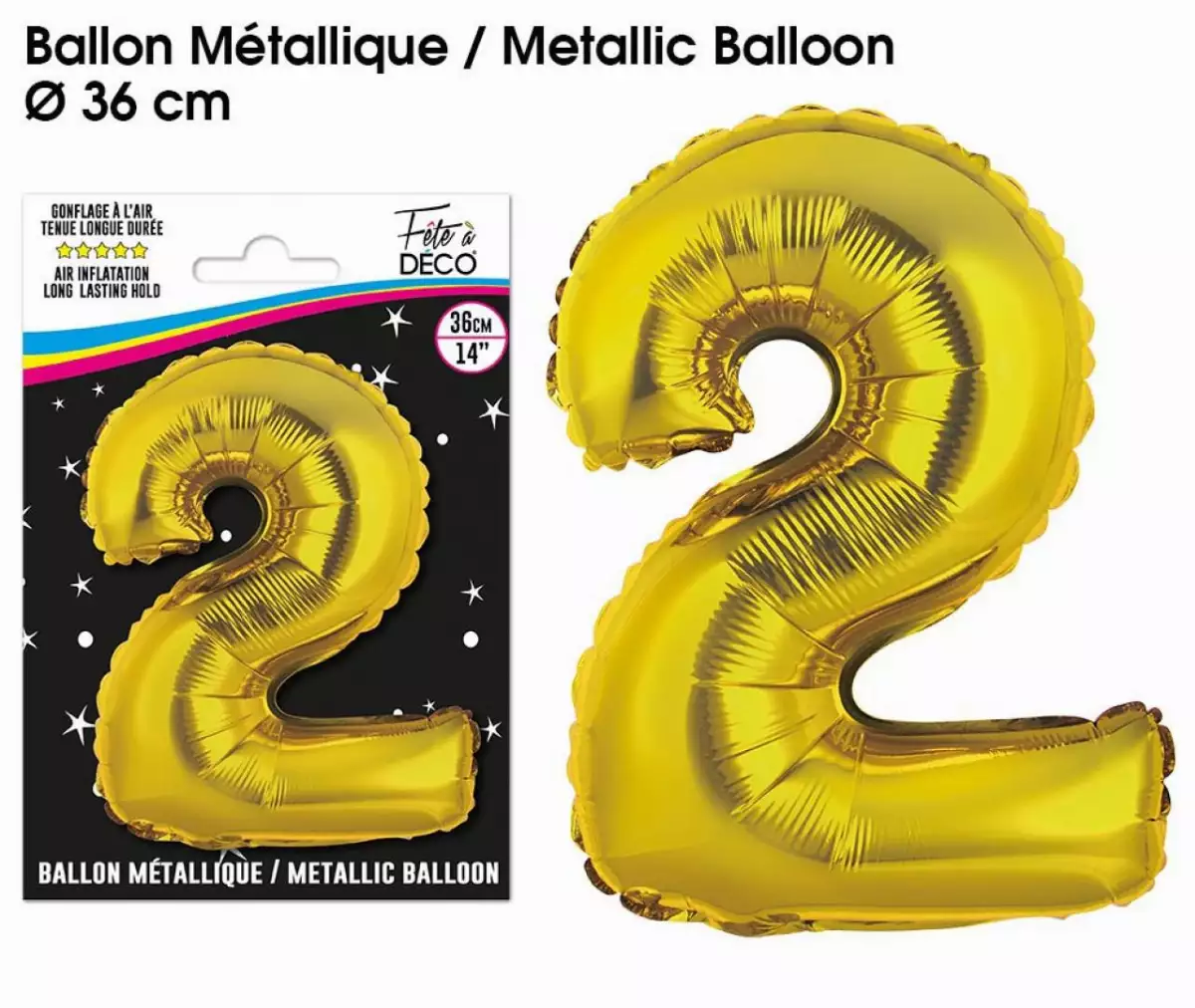 Ballon Métallique Chiffre