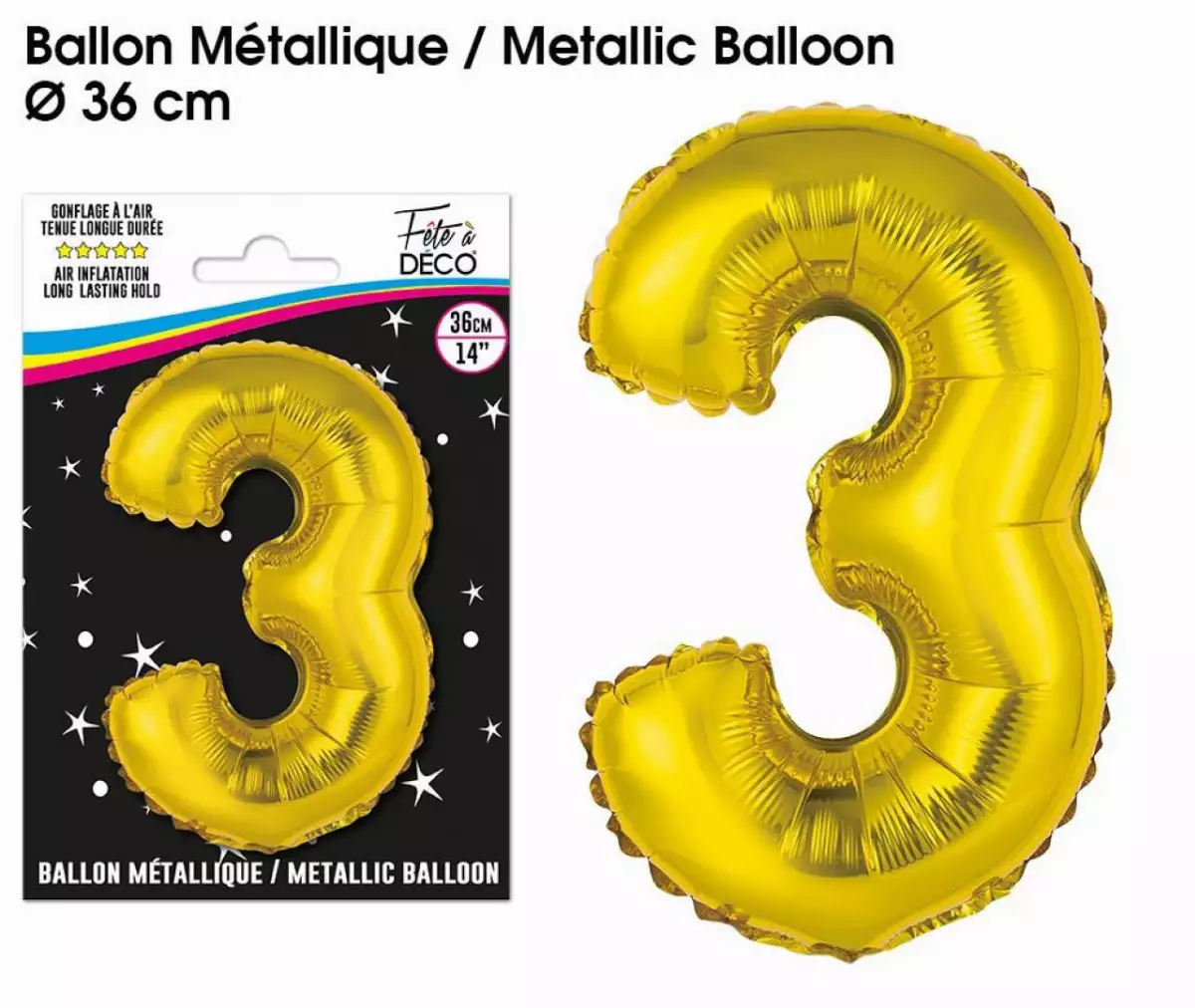 Ballon Métallique Chiffre