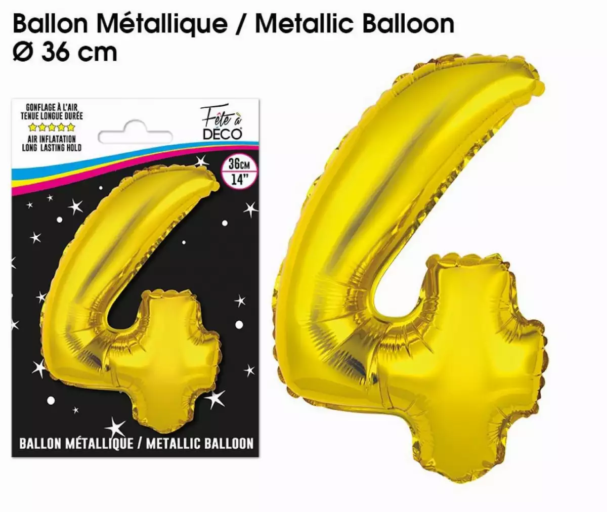 Ballon Métallique Chiffre