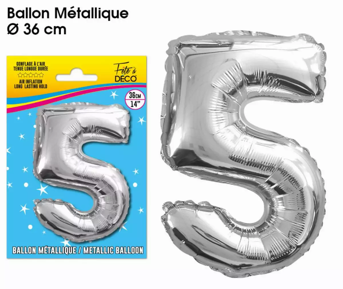 Ballon Métallique Chiffre