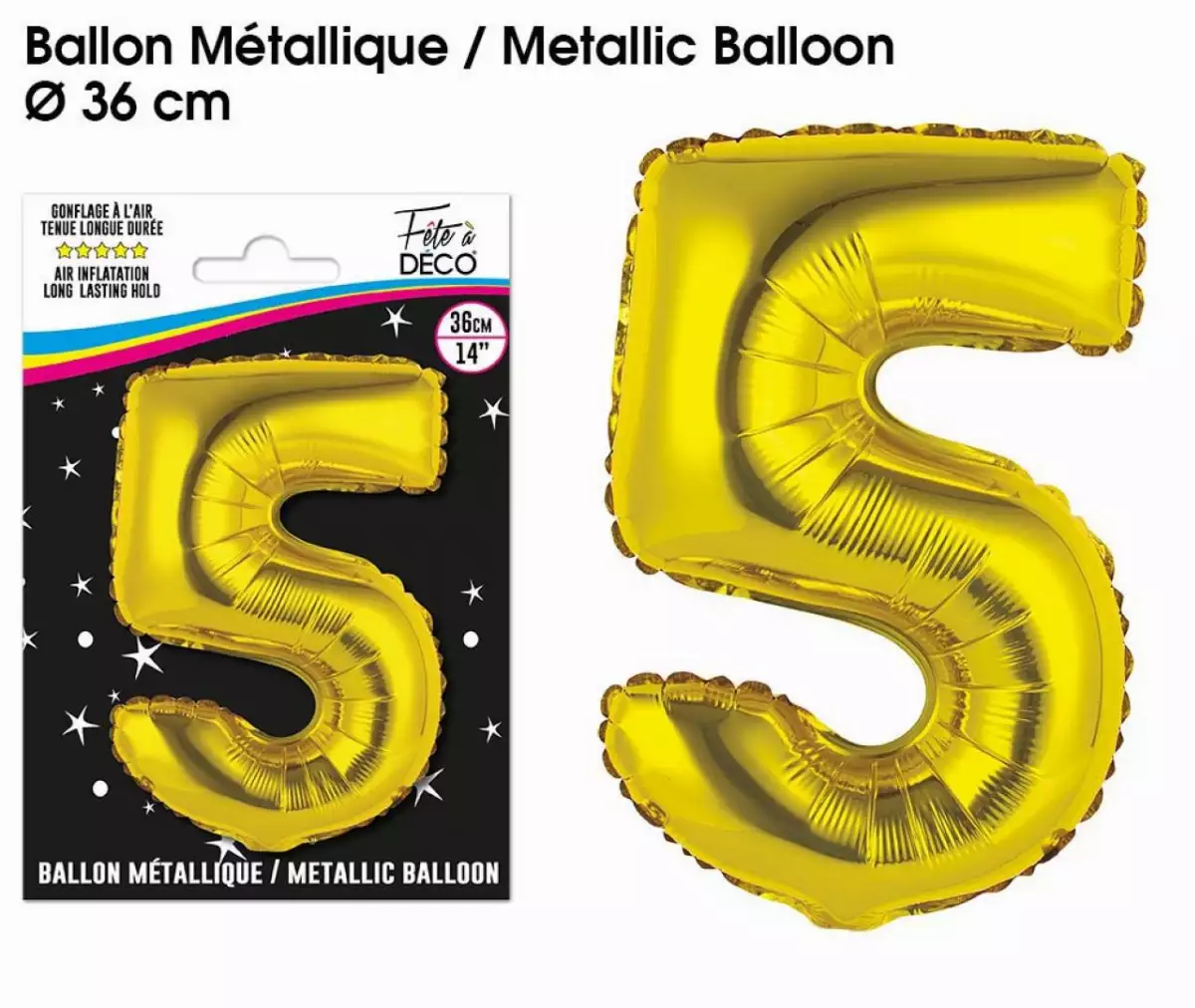 Ballon Métallique Chiffre