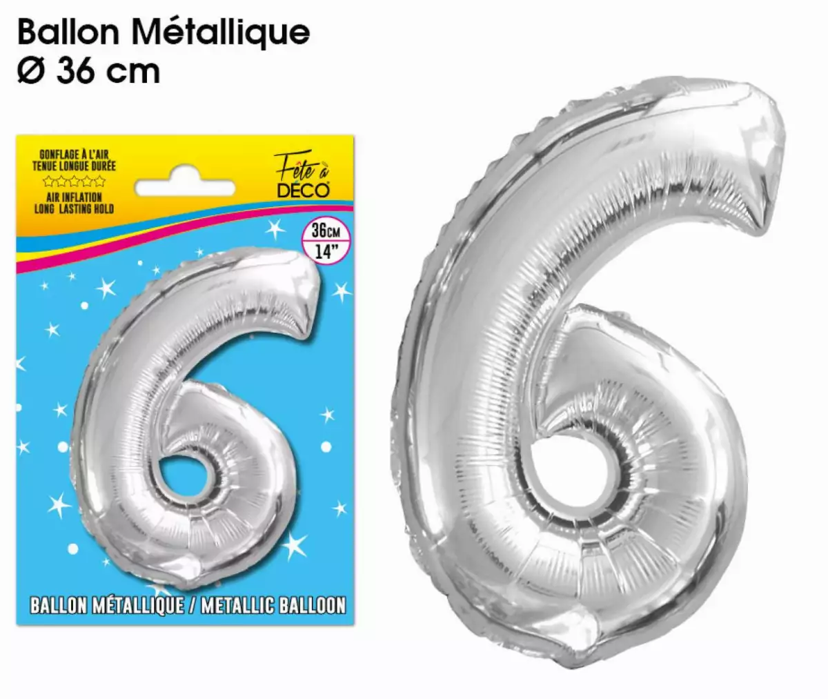 Ballon Métallique Chiffre