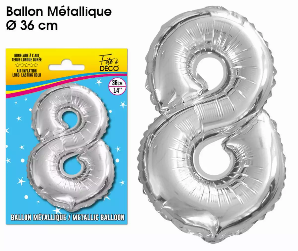 Ballon Métallique Chiffre