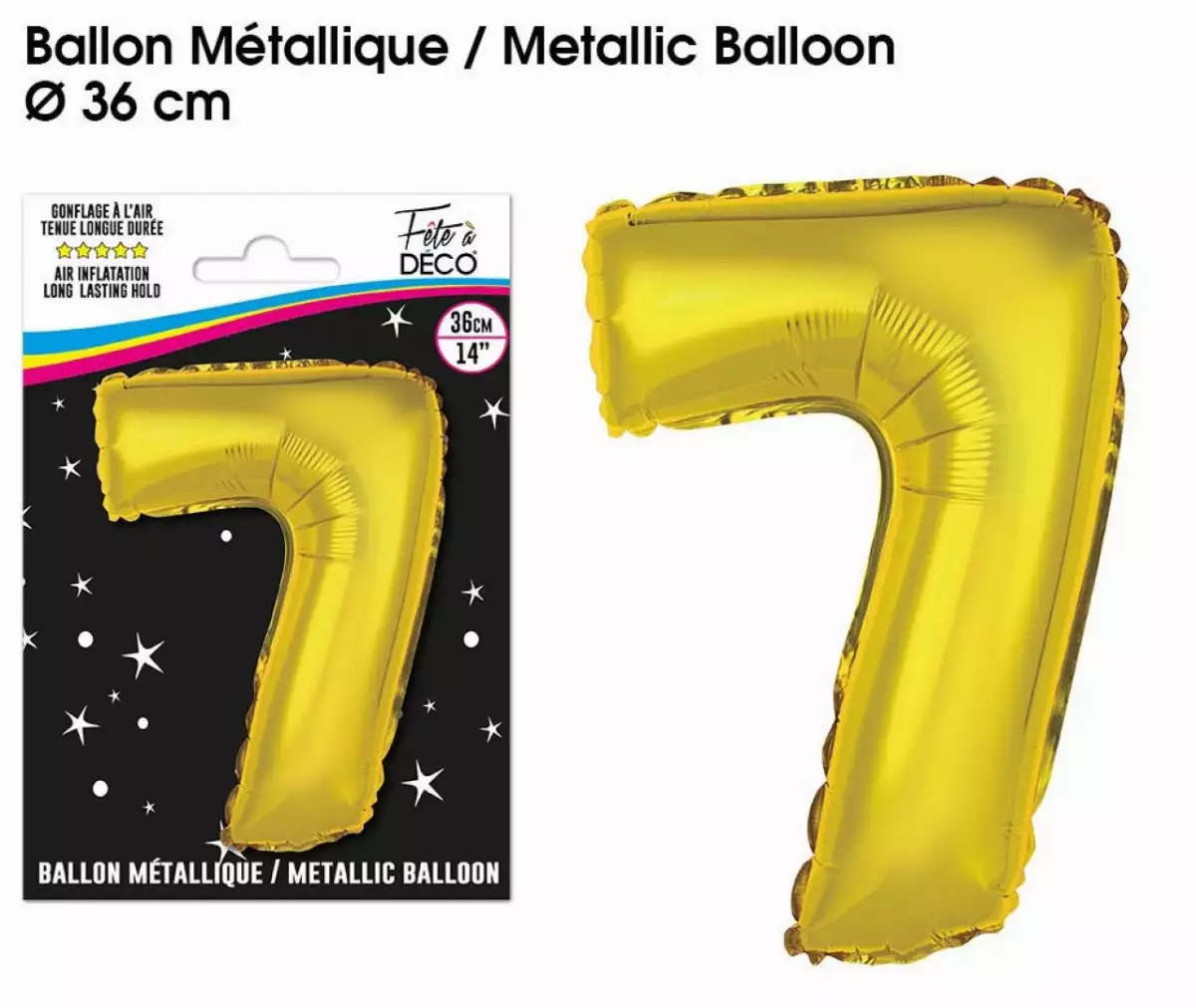 Ballon Métallique Chiffre