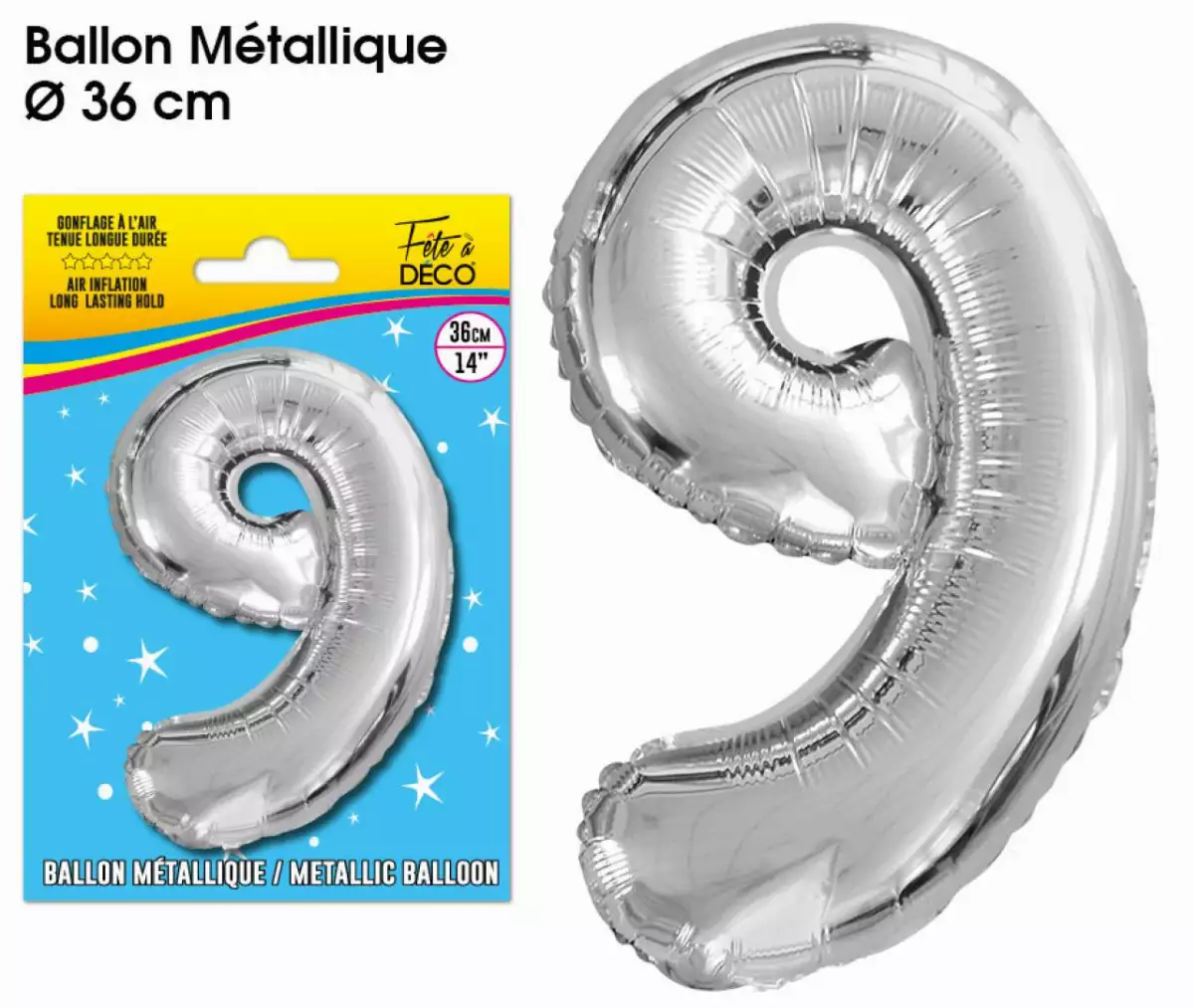 Ballon Métallique Chiffre