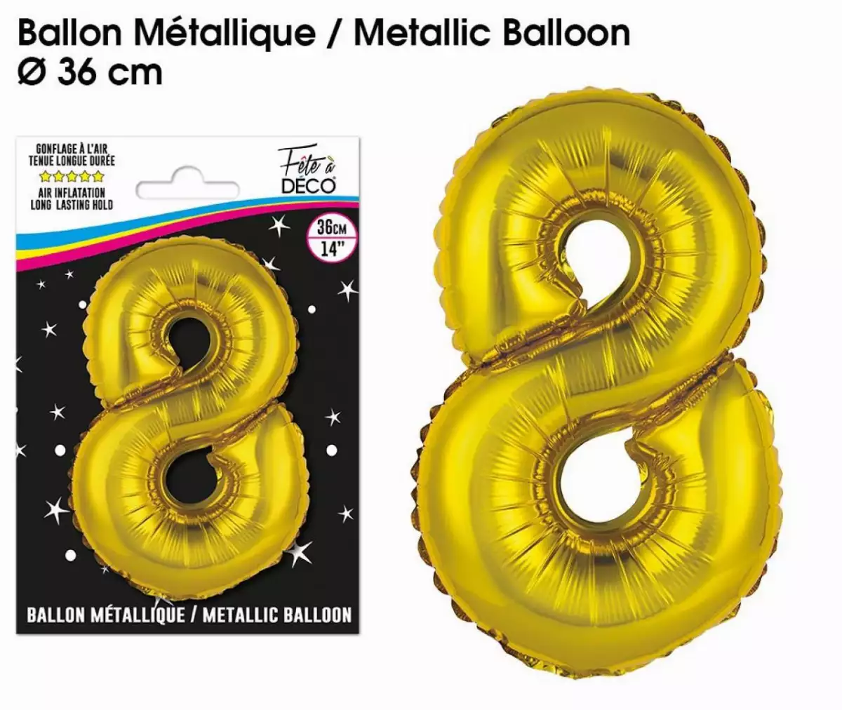 Ballon Métallique Chiffre