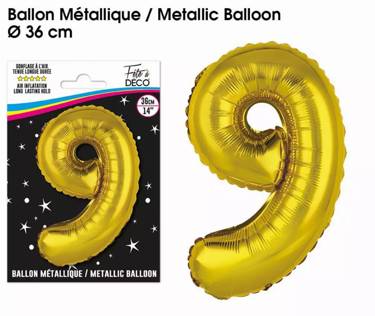 Ballon Métallique Chiffre